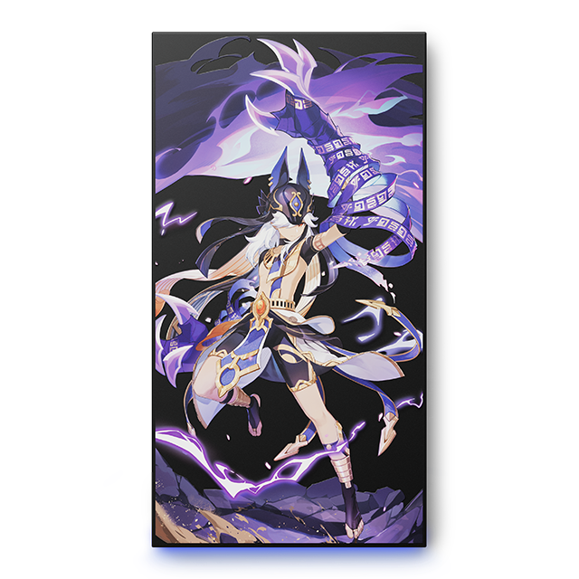 Front. Seagate - Genshin Impact SE 1TB External Solid State Drive - Purple and Black.