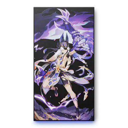 Front. Seagate - Genshin Impact SE 1TB External Solid State Drive - Purple and Black.