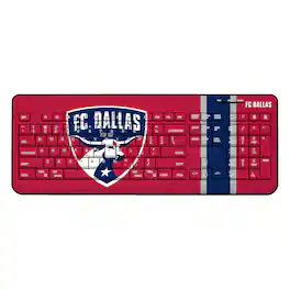 Keyscaper - FC Dallas Team Stripe Wireless Keyboard - Multicolor