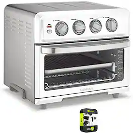 Cuisinart - AirFryer Toaster Oven with Grill 1 Year Extended Warranty - White