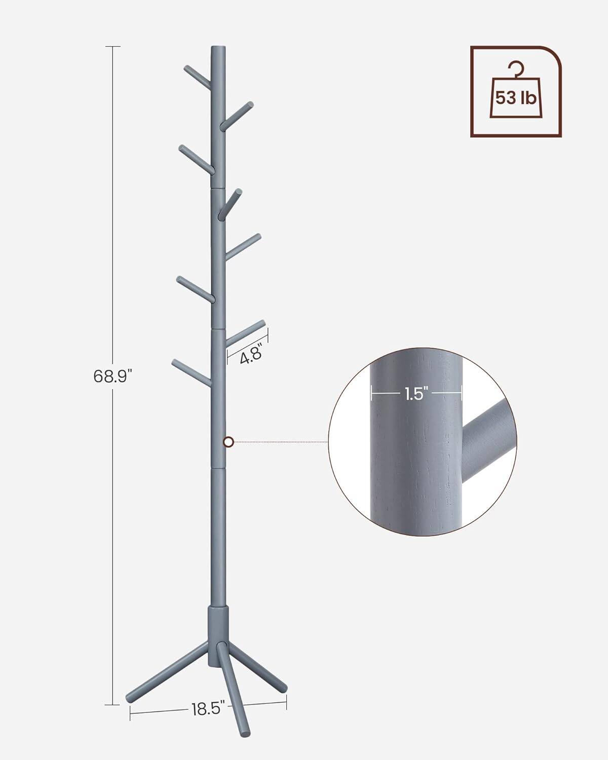 53 lb  
68.9"  
4.8"  
1.5"  
18.5"