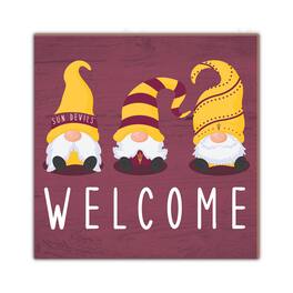 Fan Creations - Arizona State Sun Devils 10'' x 10'' Welcome Gnomes Sign - Multicolor
