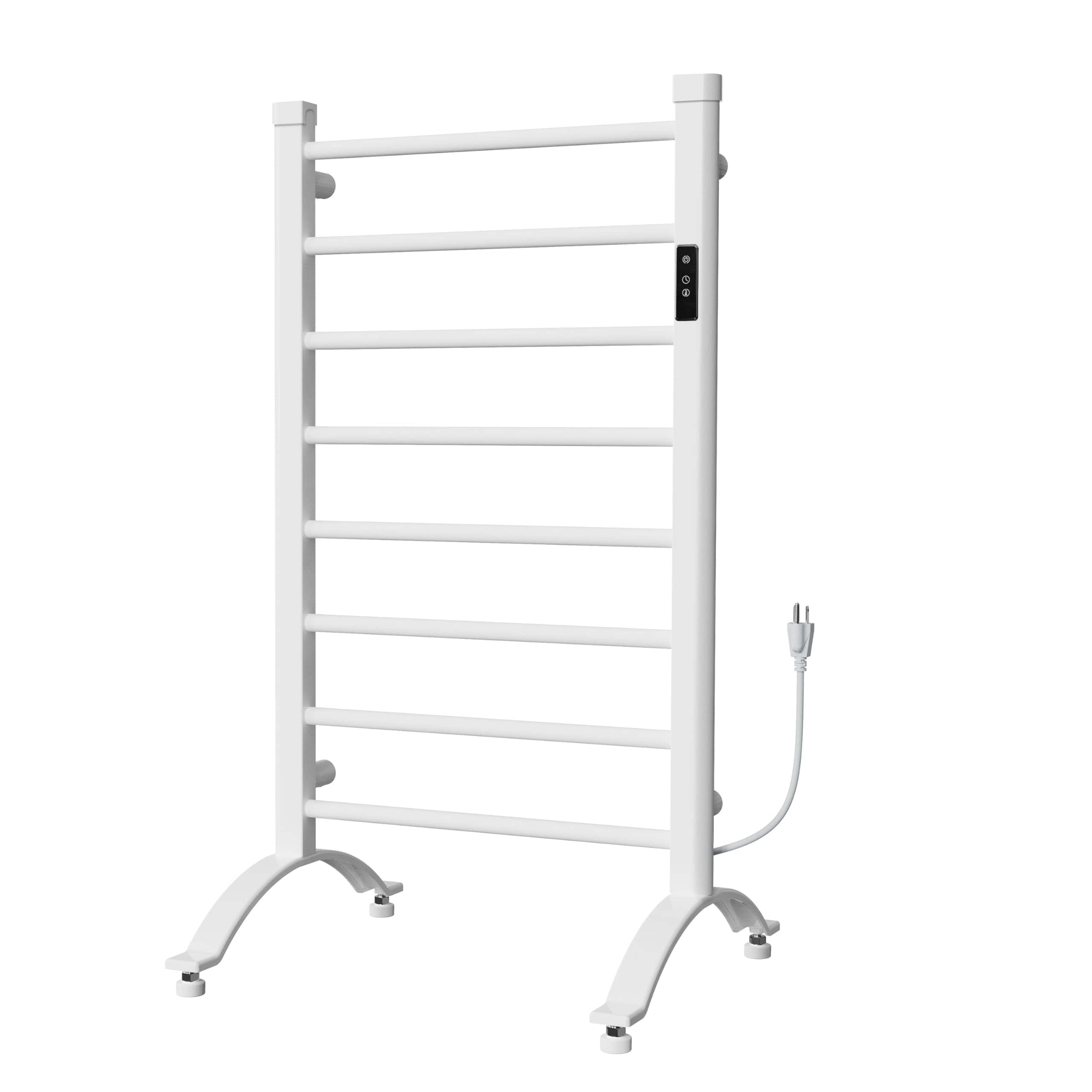 JETRANSPORT - Heated Towel Warmer Rack For Bathroom Ipx4 Waterproof With Timer 1-8 H & Temp Control 100-140°f - White 8 Bars