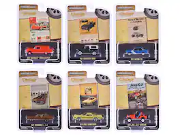 "Vintage Ad Cars" Series 11 Set of 6 pieces 1/64 Diecast Model Cars by Greenlight