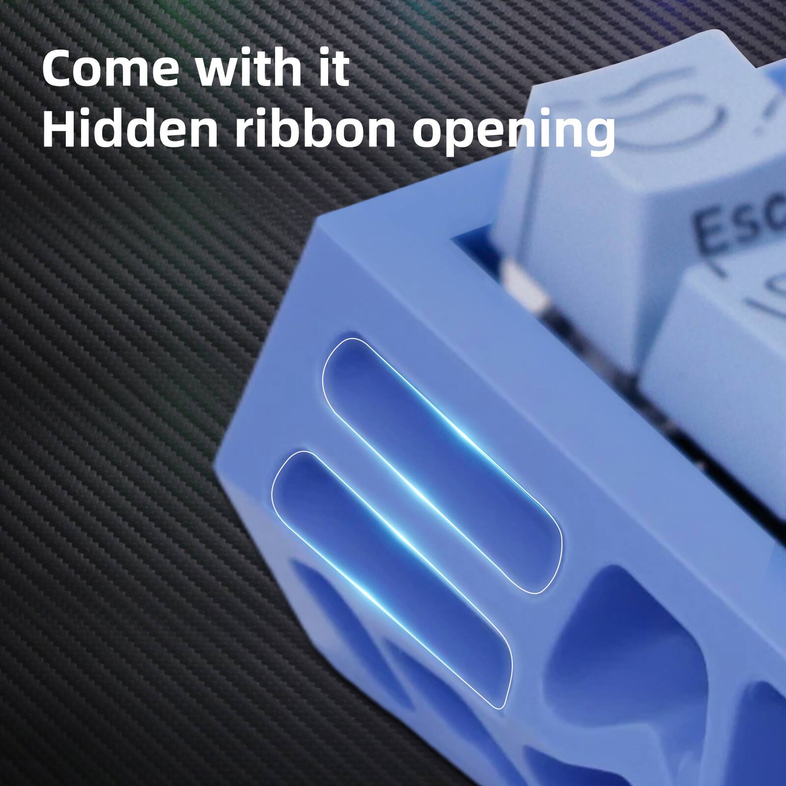 Come with it  
Hidden ribbon opening