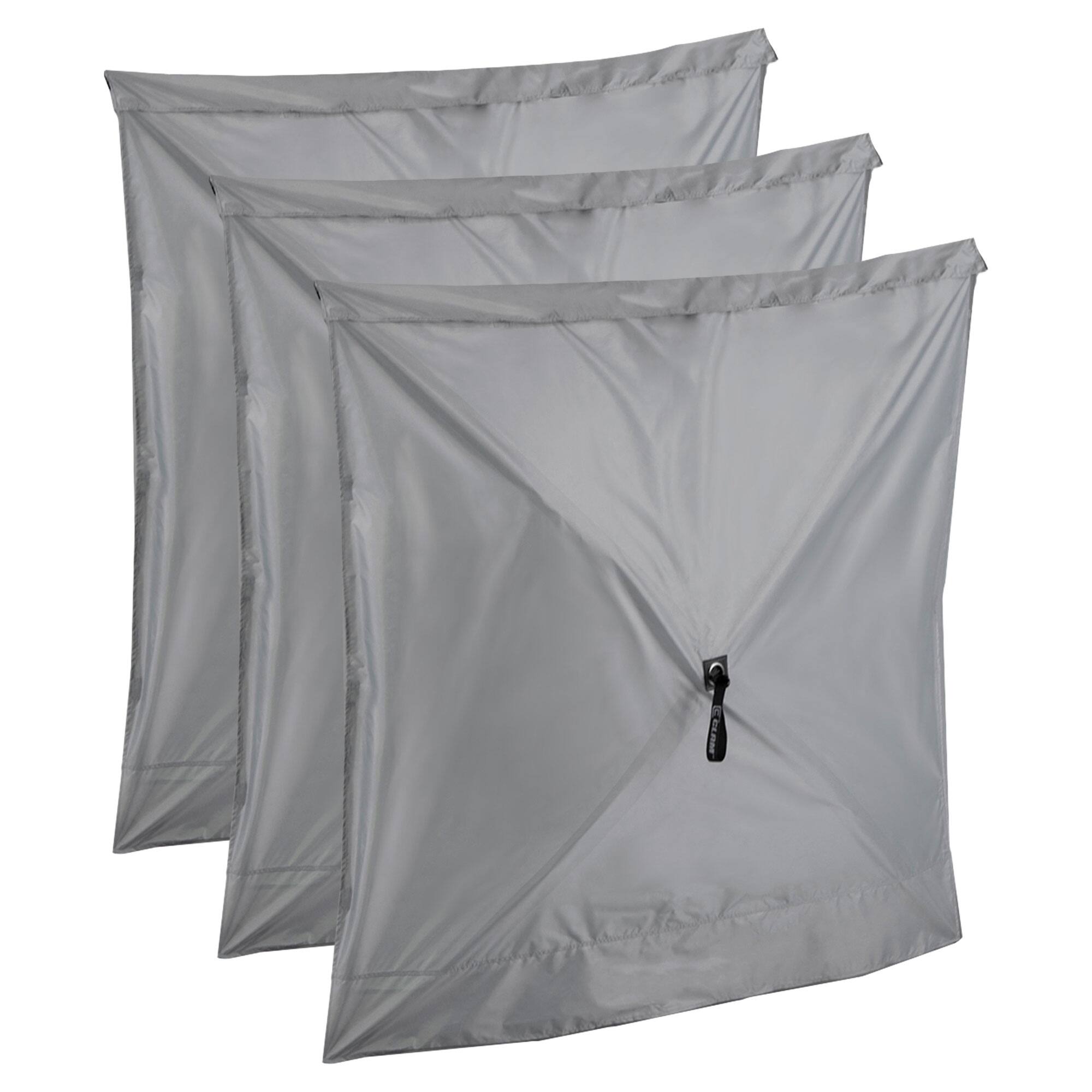 Alt View 1. Clam - Clam Quick Set Screen Hub Gray Fabric Wind & Sun Panels, Accessory Only (6 Pack) - Gray.