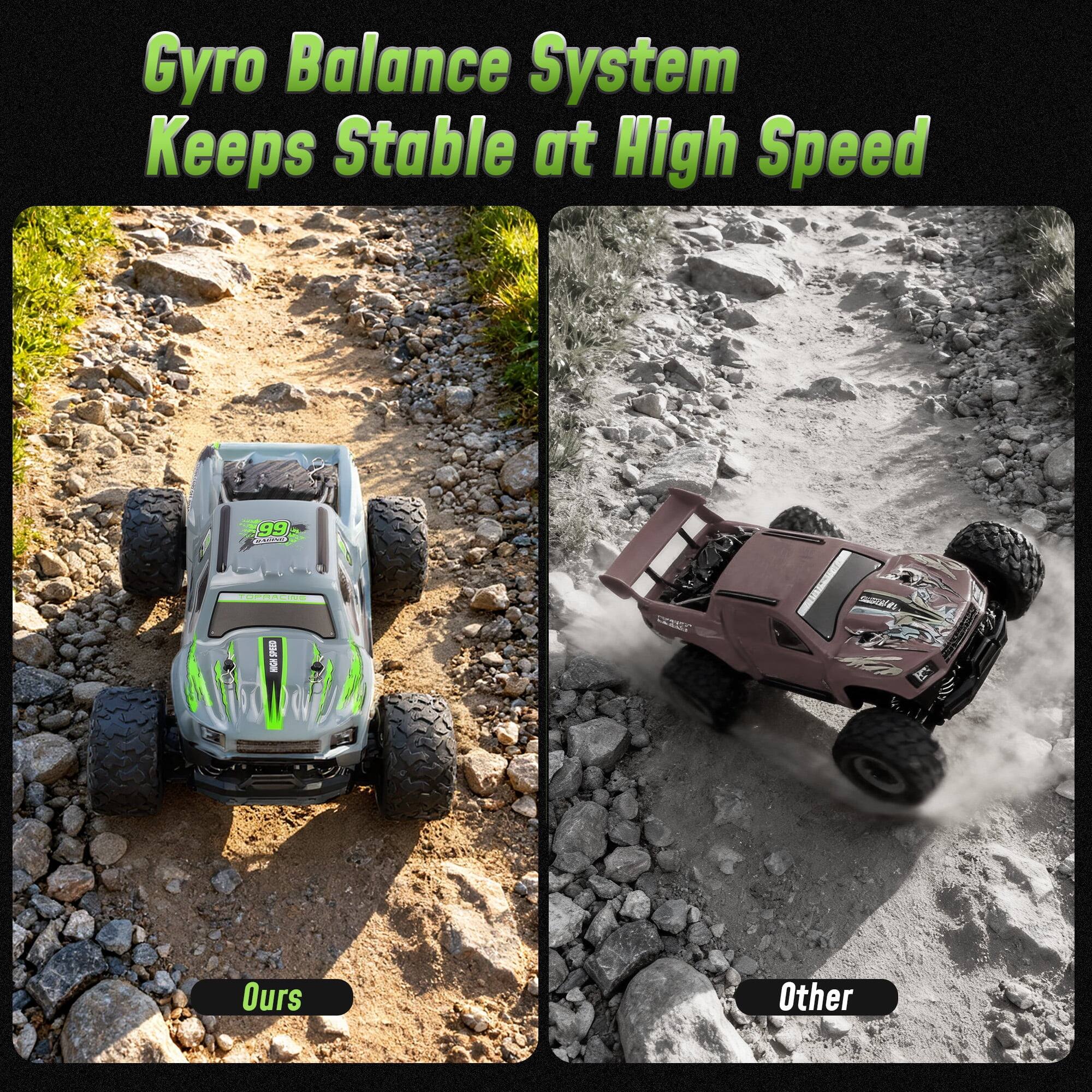 Wisairt 1:18 RC Car 36KM/H High Speed 4WD Remote Control Truck with ...