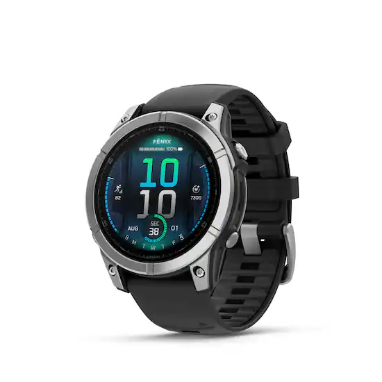 Garmin f nix E GPS Smartwatch 47mm Fiber reinforced polymer Stainless Steel 010 03025 02 Best Buy