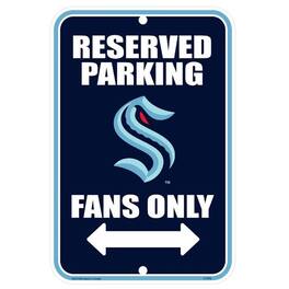 Mustang Drinkware - Seattle Kraken 15'' x 10'' Fan Parking Sign - Multicolor