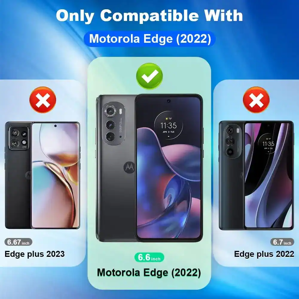 Only Compatible With Motorola Edge (2022)

X
50MP
73° 11:35 APR TUE
X 11:35 TUE
AA
6.67 inch Edge plus 2023
6.6 inch Motorola Edge (2022)
6.7 inch Edge plus 2022
