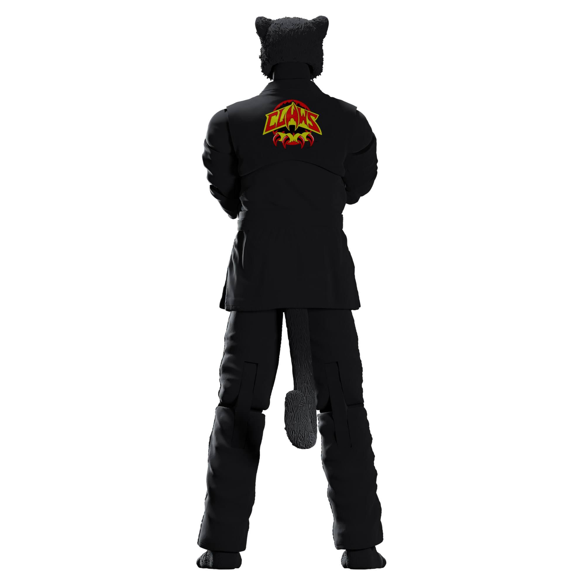 Alt View 3. Icon Heroes - Zoo Jitsu Fighters 6 Inch Action Figure | Paulo the Panther with Black Gi - Black.