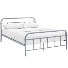 Modway - Maisie Stainless Steel Queen Bed Frame - Gray
