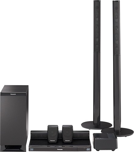 Panasonic 5 1 Ch 3d Wi Fi Blu Ray Home Theater System Scbtt770 Best Buy