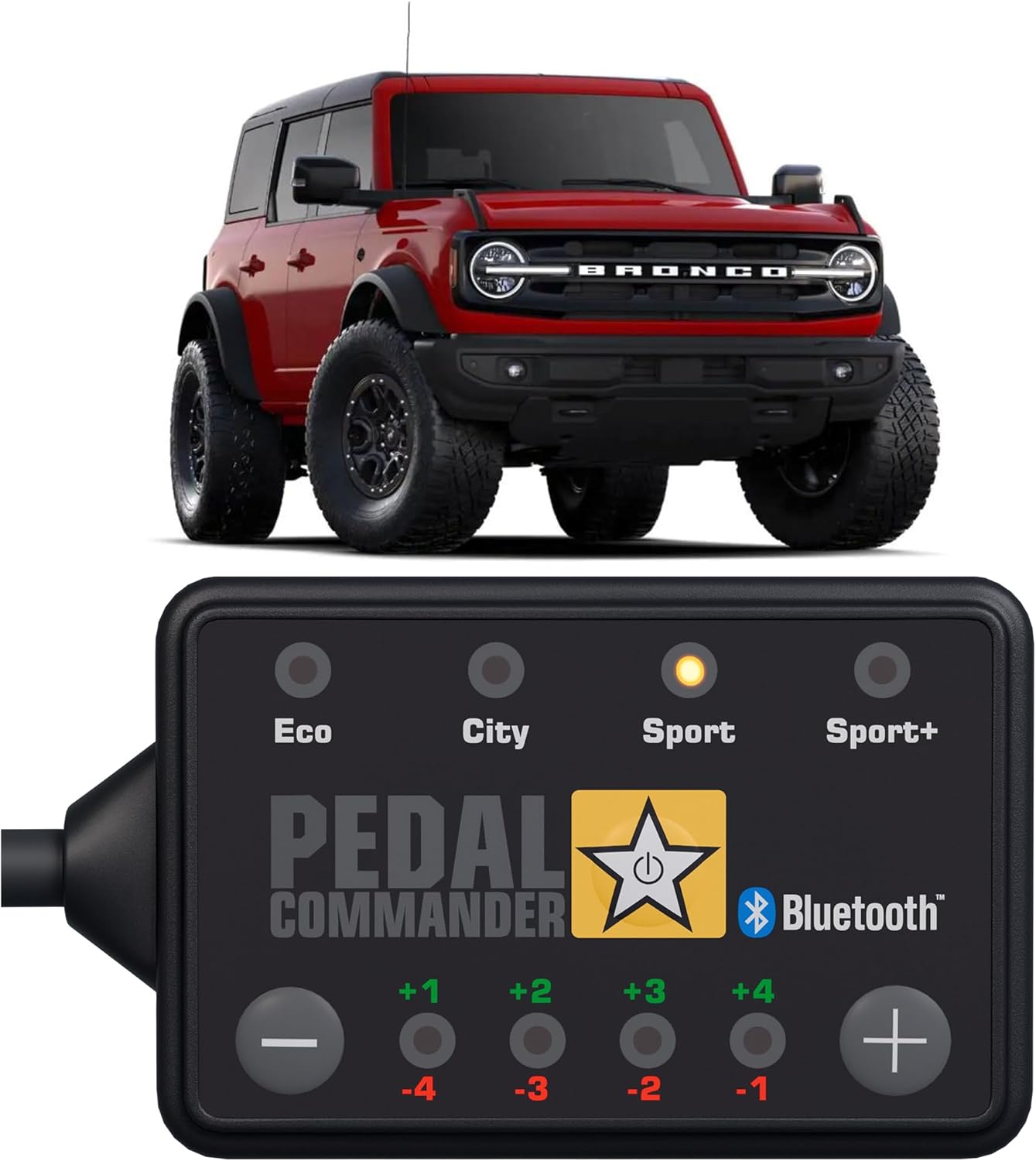 BRONCO Eco City Sport Sport+ PEDAL COMMANDER Bluetooth

+1 -4 +2 -3 +3 -2 +4 -1