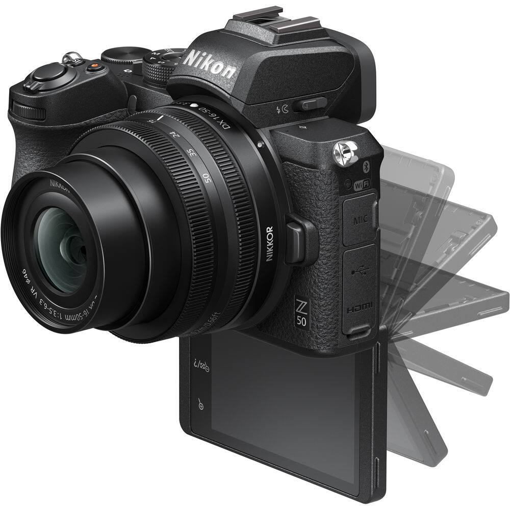 Nikon Z50 Compact Lightweight Mirrorless Camera with 16 50mm and