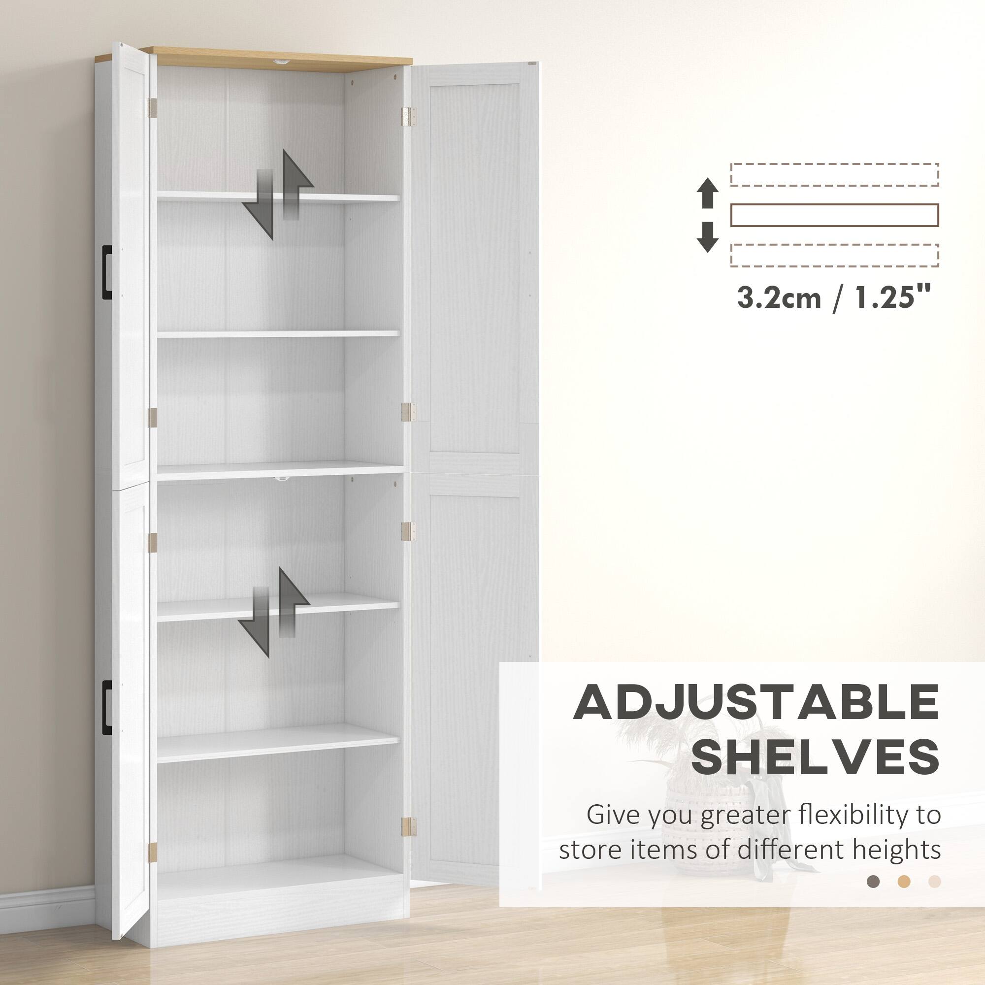 ADJUSTABLE SHELVES
Give you greater flexibility to store items of different heights
3.2cm / 1.25"
3.2cm / 1.25"