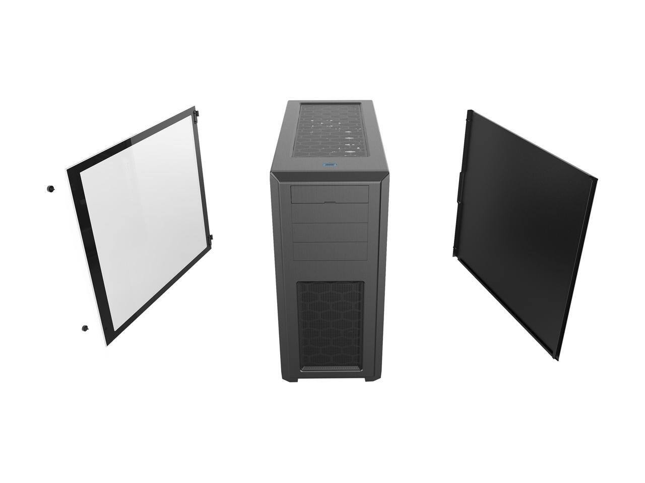 Alt View 4. Phanteks - Phanteks Enthoo Pro TG RGB Control ATX Full Tower - Black - Black.