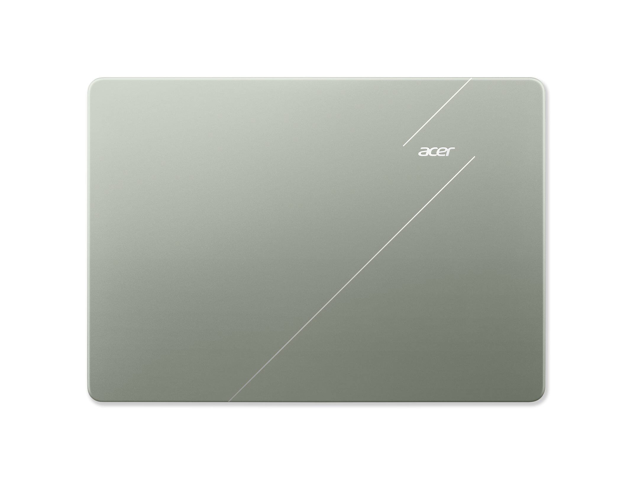 Alt View 19. Acer - Swift Air 14 - 14"  WUXGA 120Hz Laptop - Intel Core 5 processor 320 2026 - 8GB Memory – 512GB Storage - Sage.