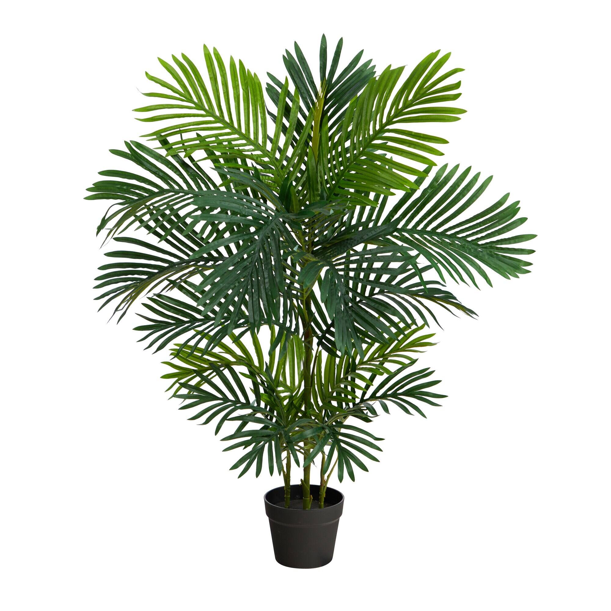 Front. BreeBe - 40" Areca Artificial Palm Tree UV Resistant (Indoor/Outdoor) - Green.
