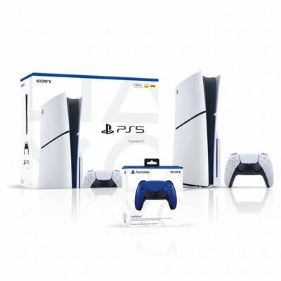 PlayStation 5 Slim Console 1TB + PlayStation 5 DualSense Wireless PlayStation 5 Slim Console 1TB + PlayStation 5 DualSense Wireless