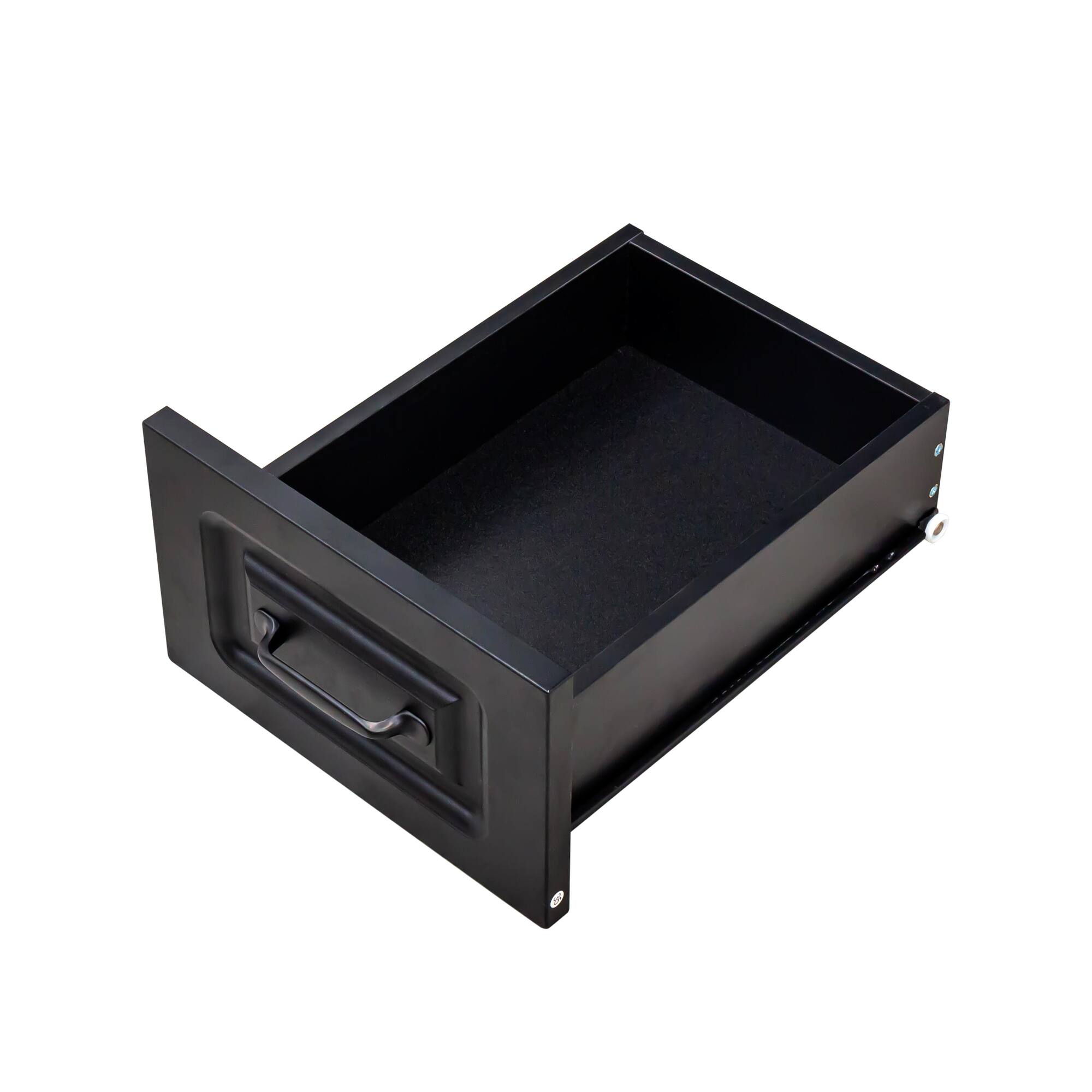 Alt View 4. Tiramisubest - L-Shaped Corner Computer Desk,Study Modern Style Table with Drawers,Bookshelf & Hutch,2-in-1 L-Shaped Design,Black - Black.