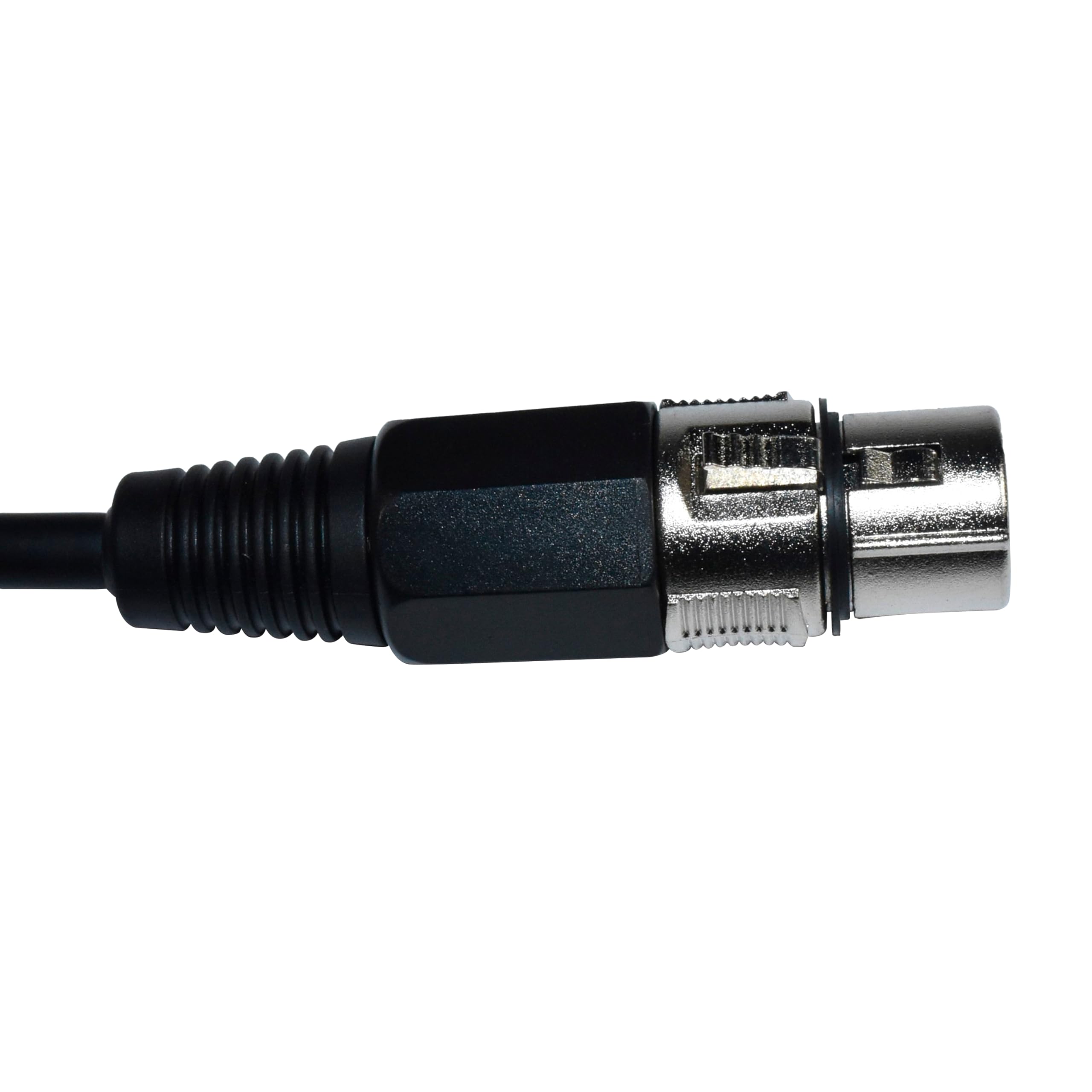 Alt View 4. HQRP - 2-Pack 16.5 ft 1/4 in TS Mono to XLR Female Microphone Cables for Mixer, Amplifier, Guitar - Black.
