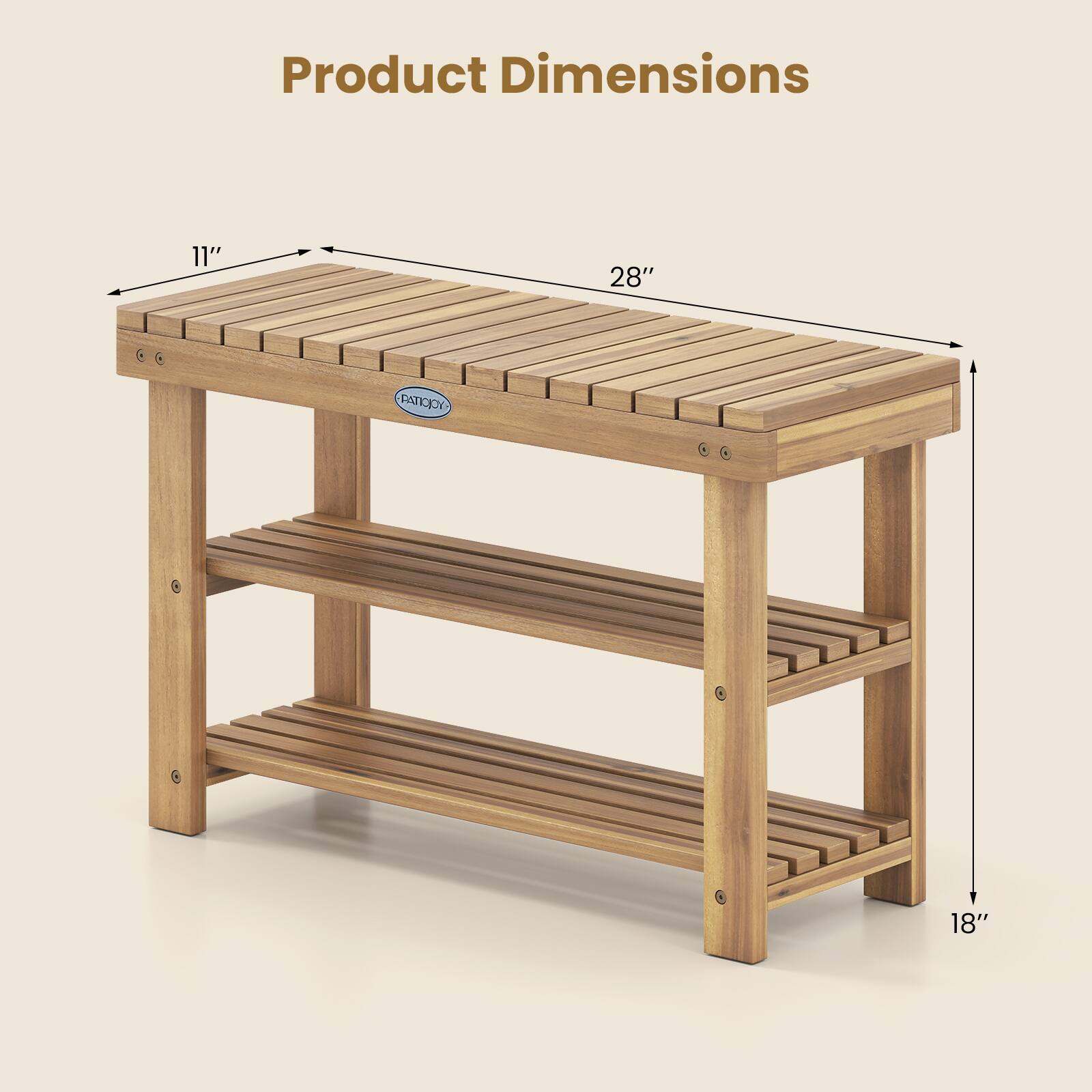 Product Dimensions: 11" x 28" x 18"