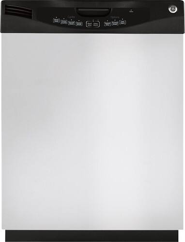 Front Standard. GE - 24" Tall Tub Built-In Dishwasher - Stainless-Steel.