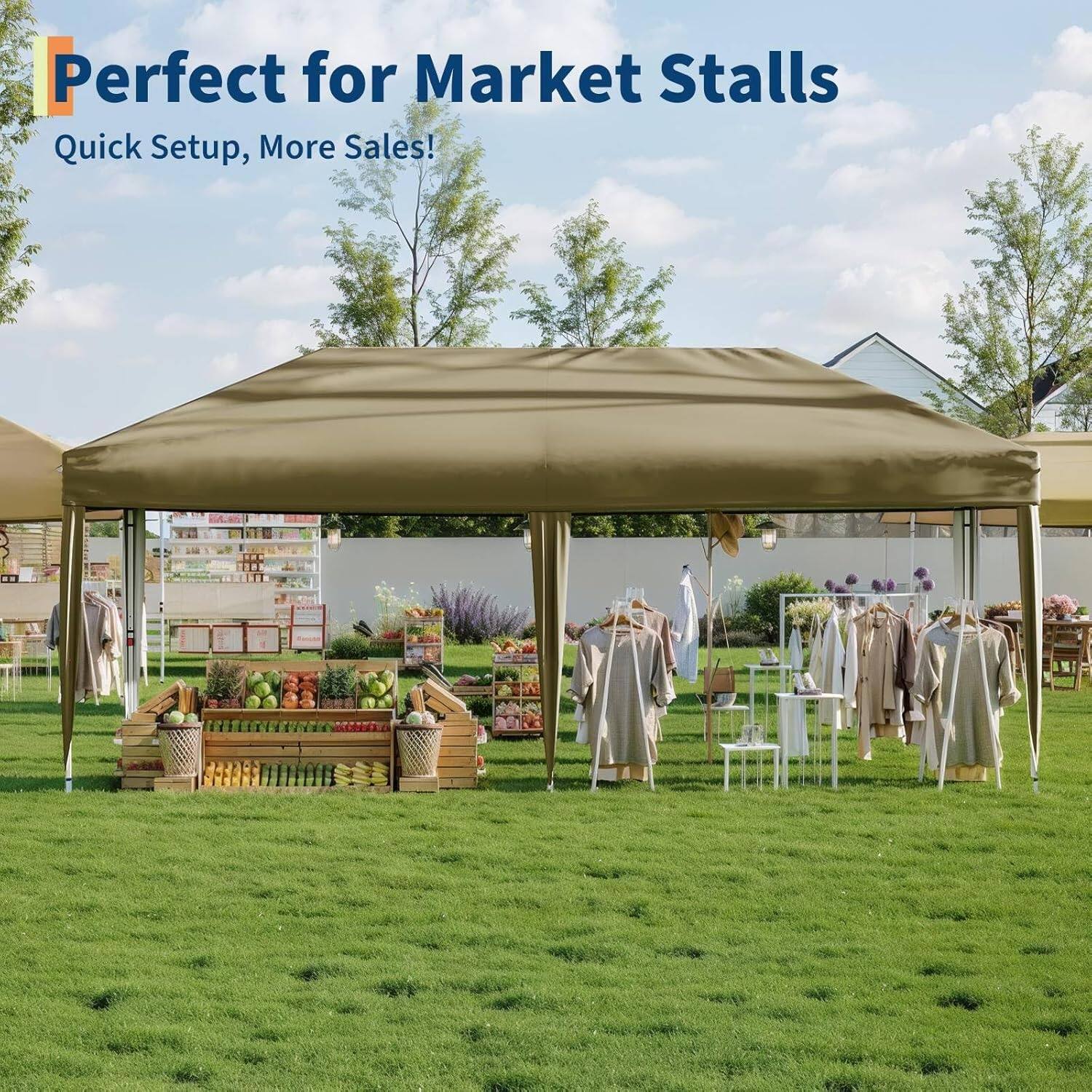 Perfect for Market Stalls  
Quick Setup, More Sales!
