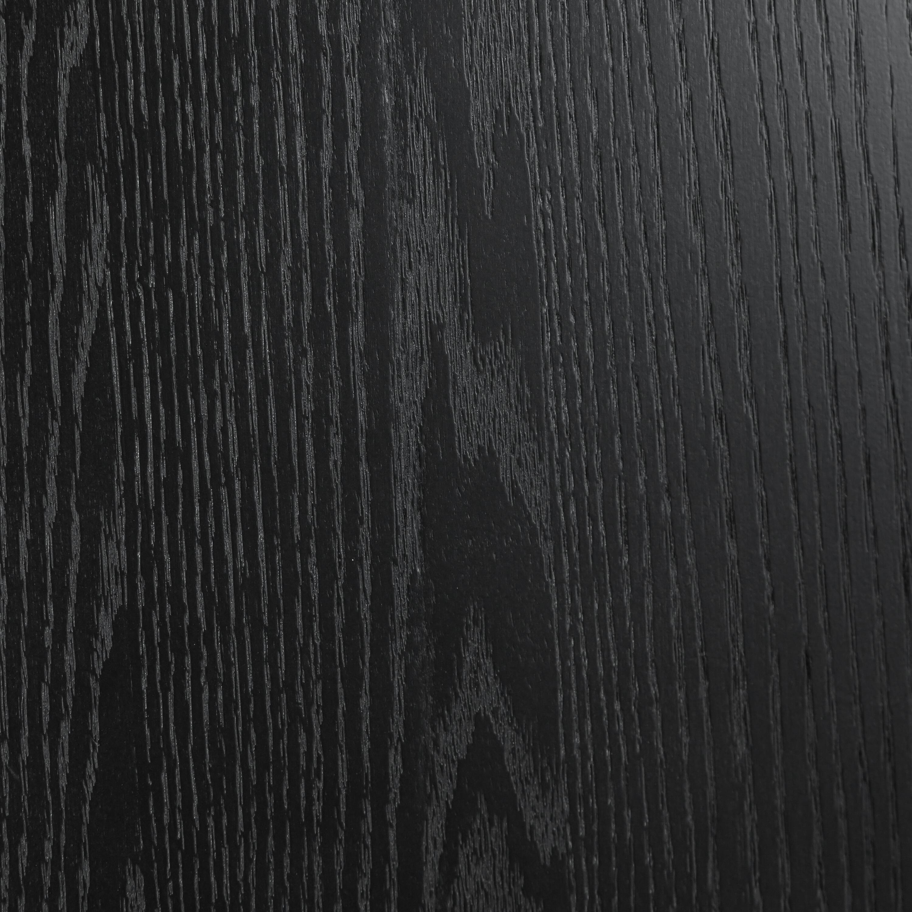 Alt View 4. Lirago - 42in. Arched Leg Round Dining Table Black Finish Solid Wood Timeless Style,Seats 6 People - Black.