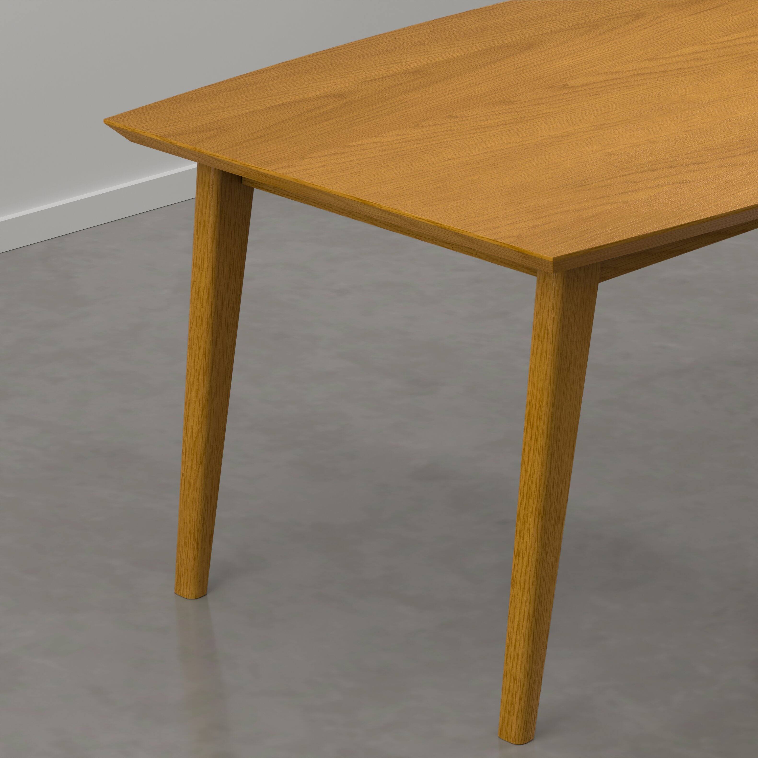 Back. Simpli Home - Draper 66 inch Wide Solid Wood Dining Table - Golden Oak.