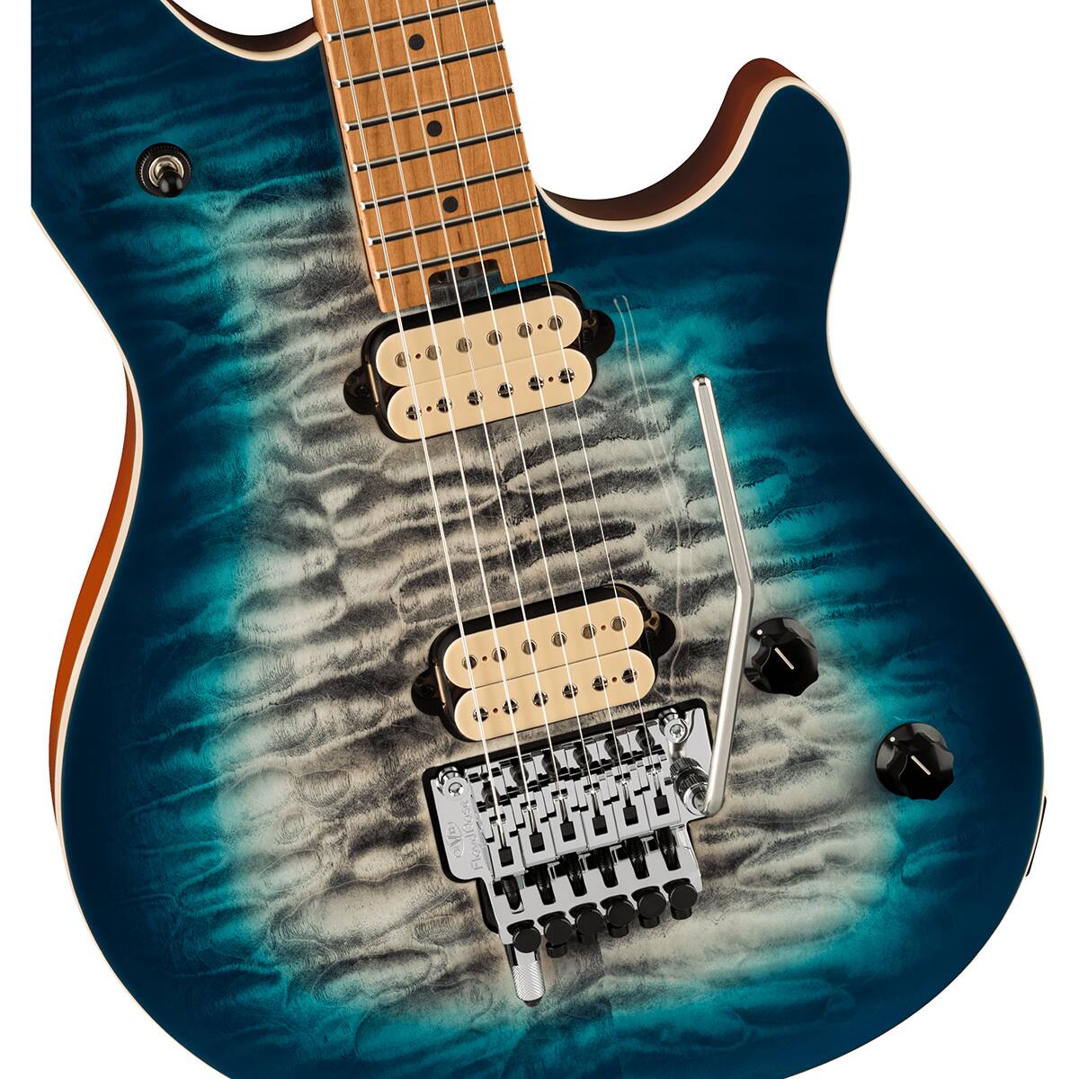 Alt View 2. EVH - EVH Wolfgang Special QM Electric Guitar, Indigo Burst.