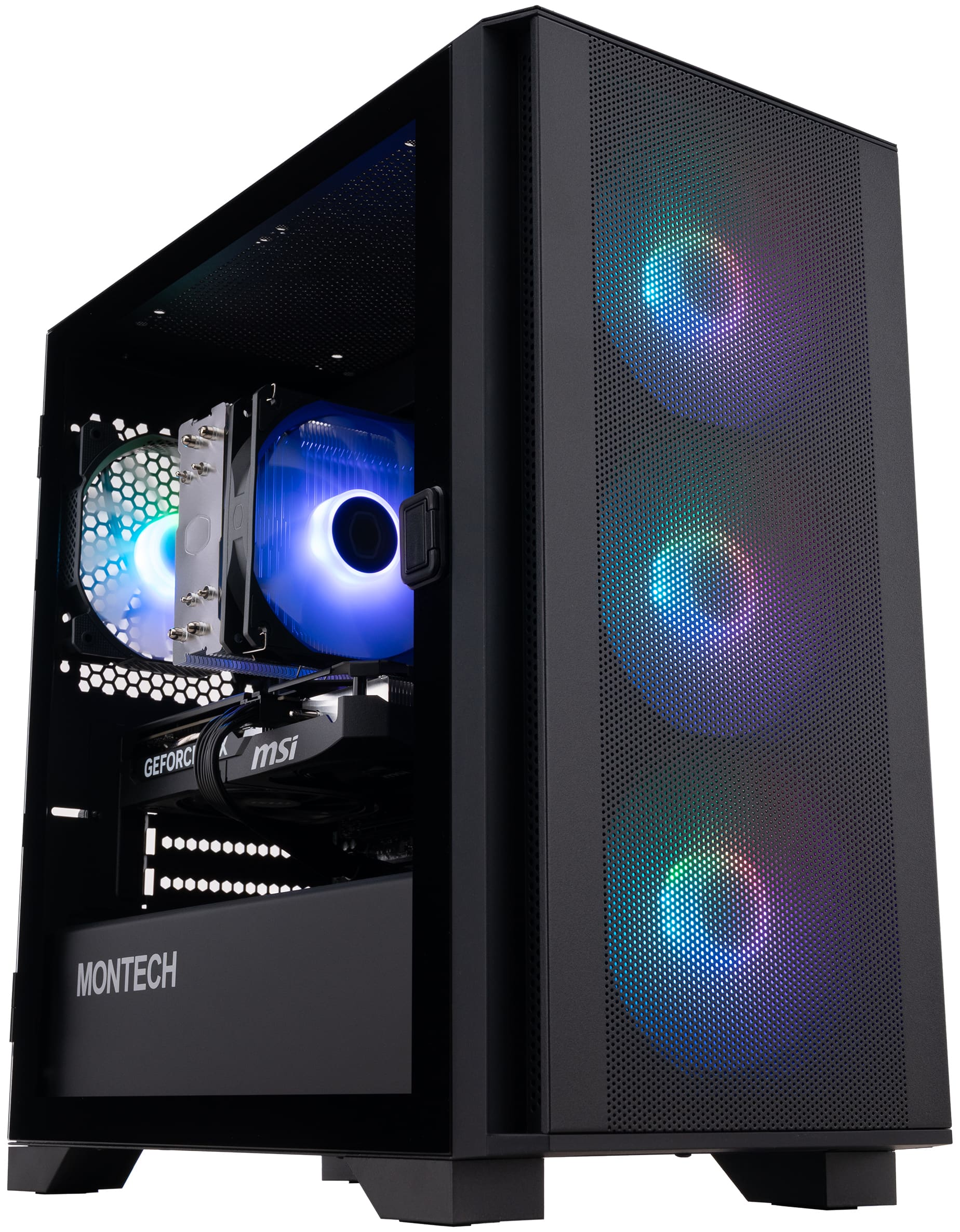 ADVANCED BATTLESTATIONS - ABS Aquilon Aqua Gaming PC - Windows 11 - Intel Core i7-14700F - GeForce RTX 5060 Ti - 32GB DDR5 - 1TB - Black