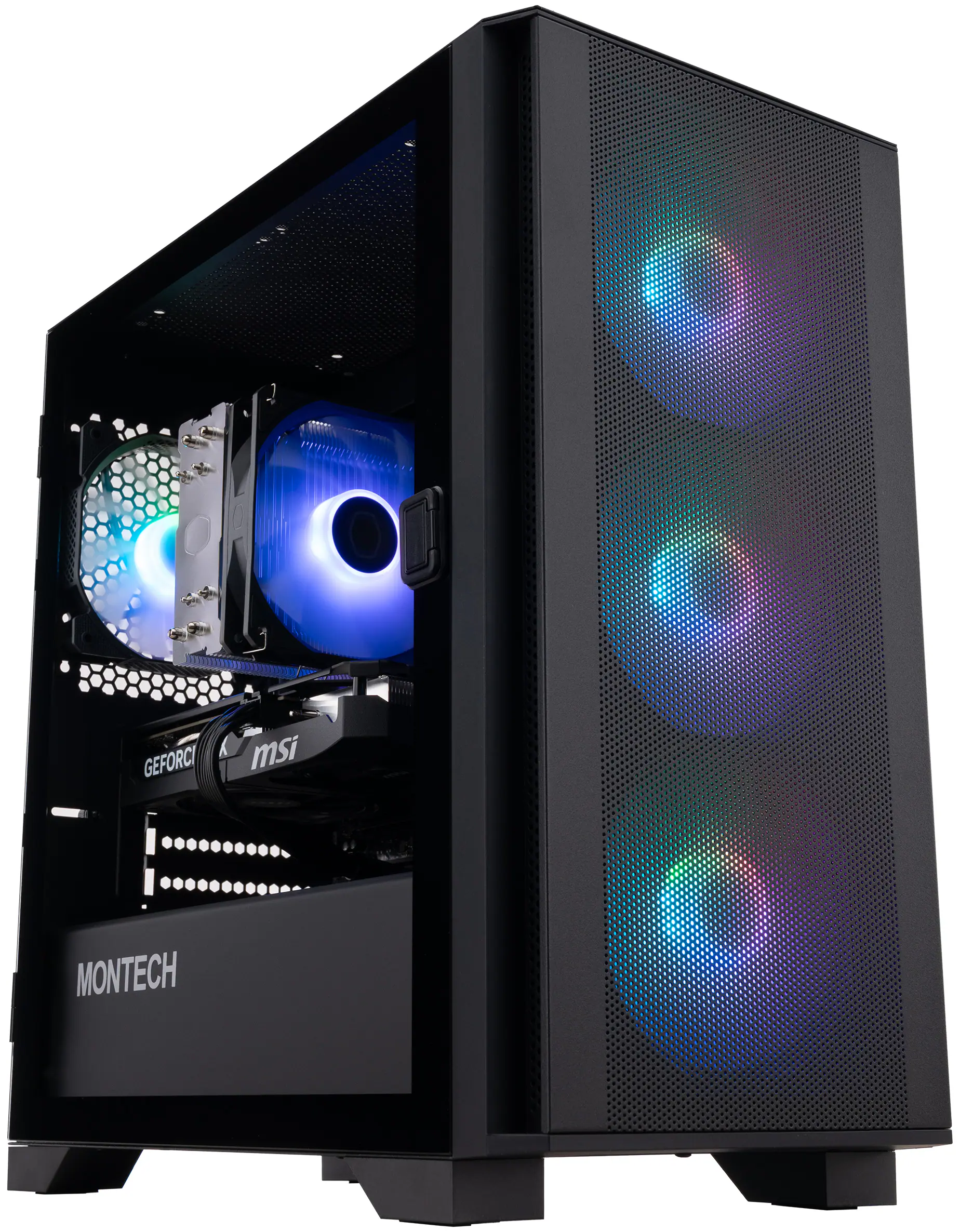 ADVANCED BATTLESTATIONS - ABS Aquilon Aqua Gaming PC - Windows 11 - Intel Core i7-14700F - GeForce RTX 5060 Ti - 32GB DDR5 - 1TB - Black