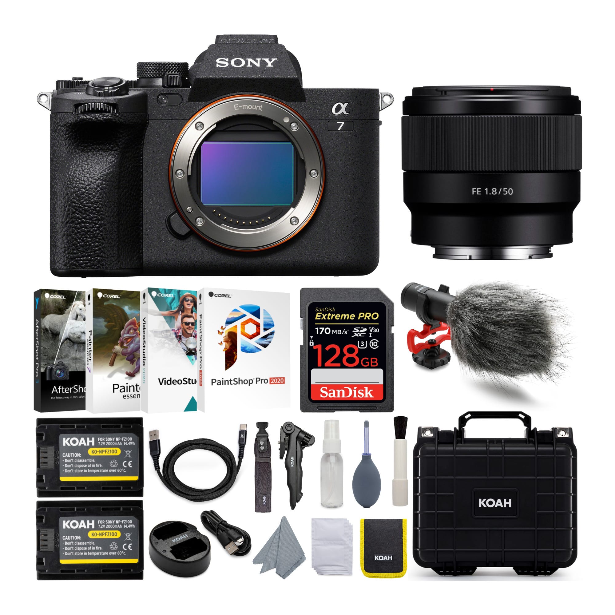 Sony - Alpha 7 IV Full Frame Mirrorless Camera with FE 50mm f/1.8 Lens Kit