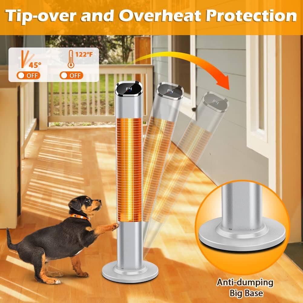 Tip-over and Overheat Protection  
VAS 45° OFF 122°F OFF  
F4  
Anti-dumping Big Base