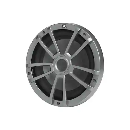 Front. JBL - JBL MARINESTAGE10GRYAM 10" (250mm) Marine Subwoofer - Grey - Black/Gray.