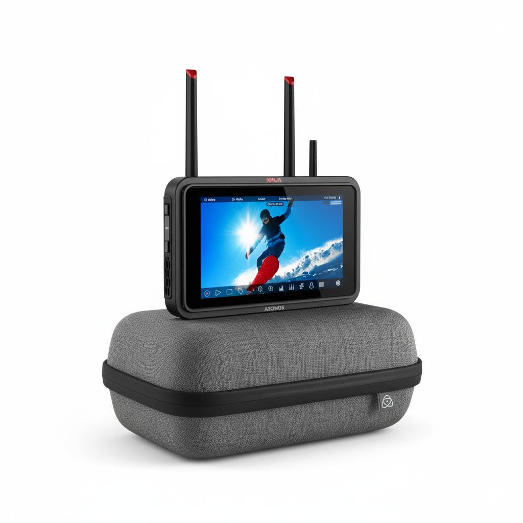 Ninja TX 5-inch 1500nit Monitor Recorder and Atomos Universal Power Kit