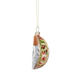 Ganz - Taco Christmas Tree Ornament Glass 4 Inch - Multicolor