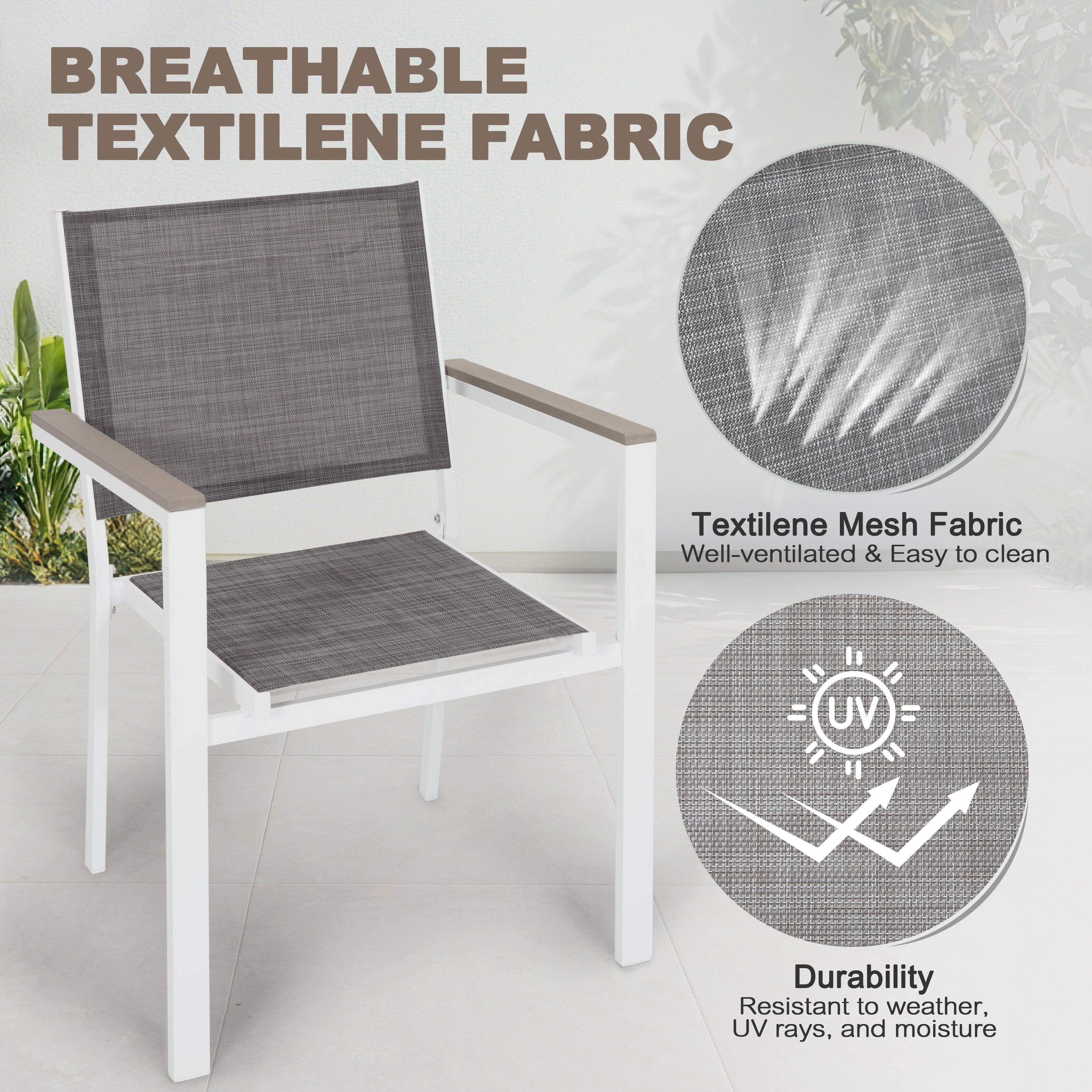 BREATHABLE TEXTILENE FABRIC

Textilene Mesh Fabric
Well-ventilated & Easy to clean

Durability
Resistant to weather, UV rays, and moisture