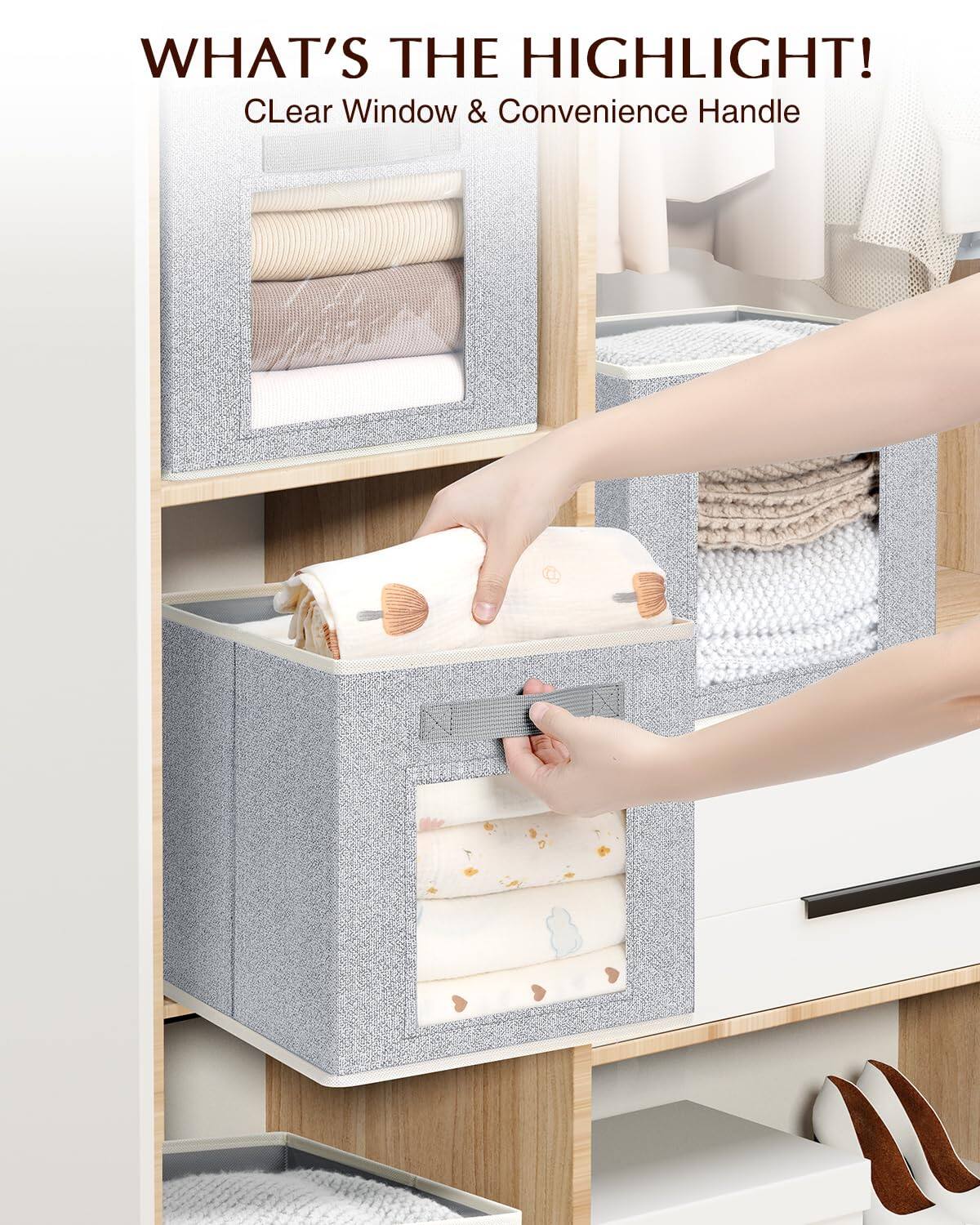 WHAT'S THE HIGHLIGHT!  
Clear Window & Convenience Handle