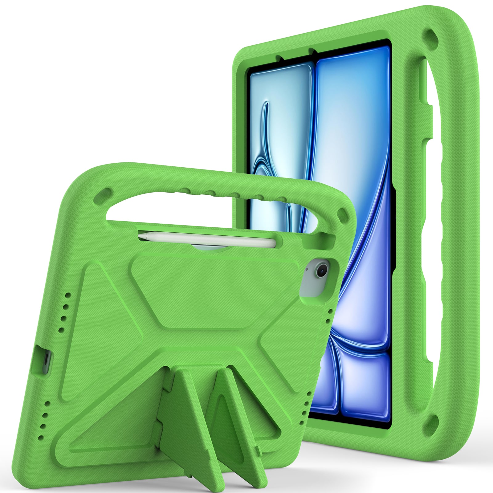 UUCOVER - Lightweight EVA Case for iPad Air 11-inch M4 M3 M2 (2026/2025/2024) Shockproof Handle Kickstand Anti-Slip Cover - Green price history on PriceWatchPro