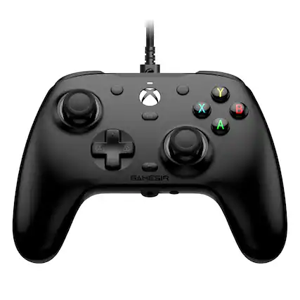 Front. GameSir - G7 HE Wired Xbox Controller for Xbox X|S, Xbox One, Windows 10|11, PC, Video Game Controller w/ Hall Effect Sticks - Black.