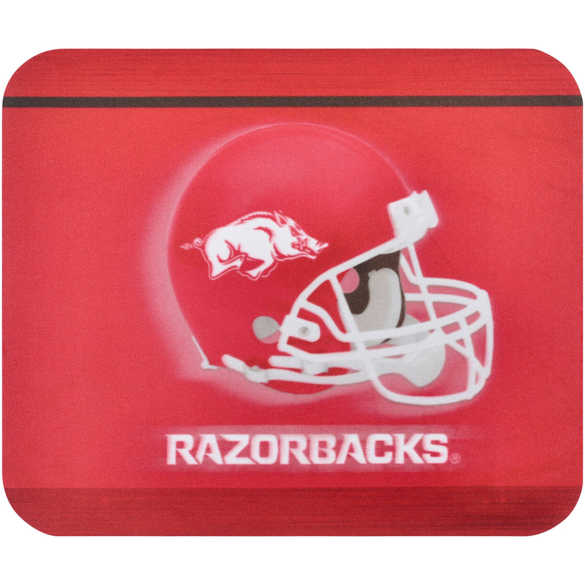 Front. The Memory Company - Arkansas Razorbacks Helmet Mouse Pad - Multicolor.