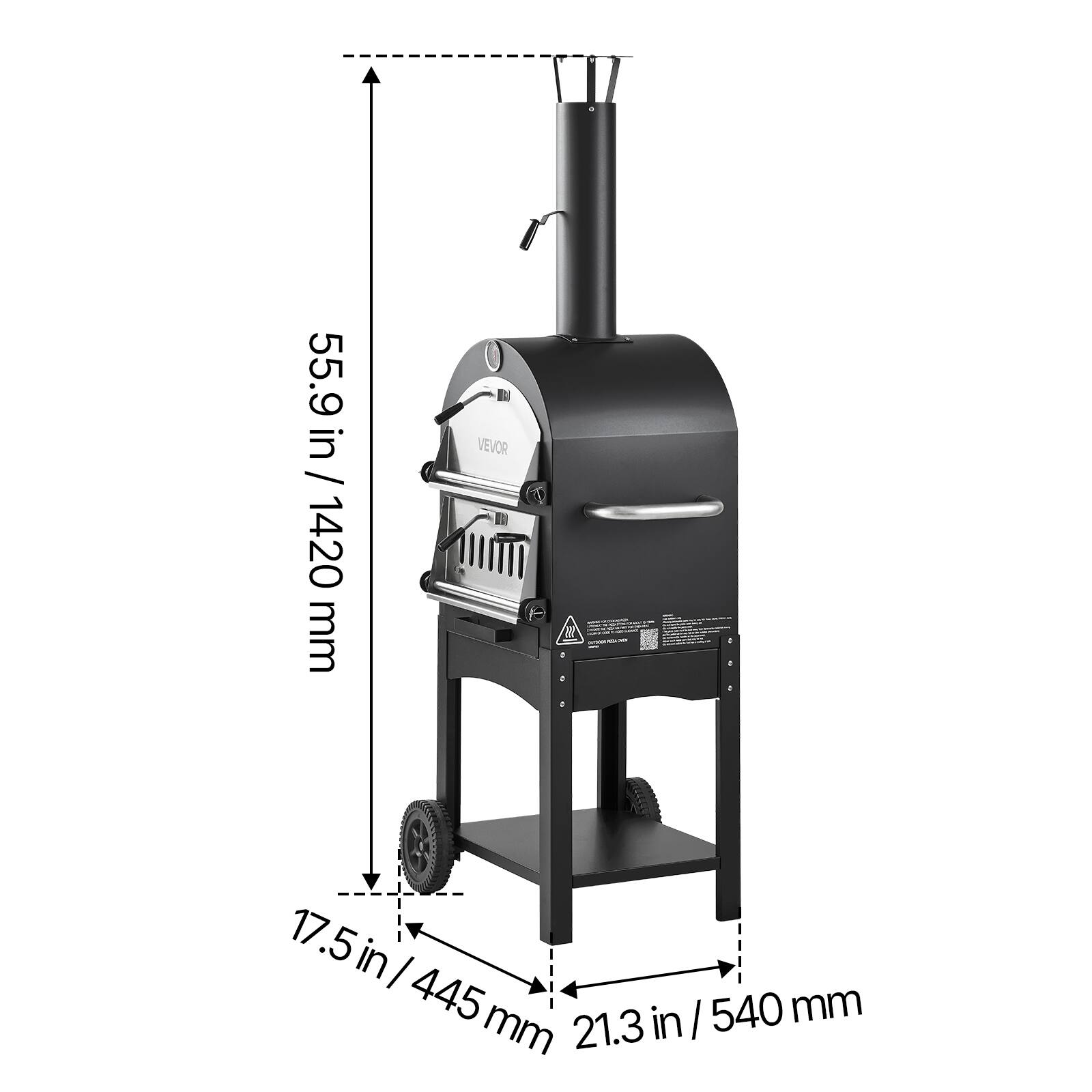 55.9 in / 1420 mm  
17.5 in / 445 mm  
21.3 in / 540 mm