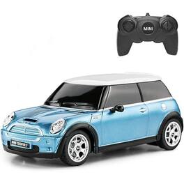 JuzToys - Remote Control Car, 1:24 RC Car Mini Cooper Model 2.4G RC Car Cars - Blue