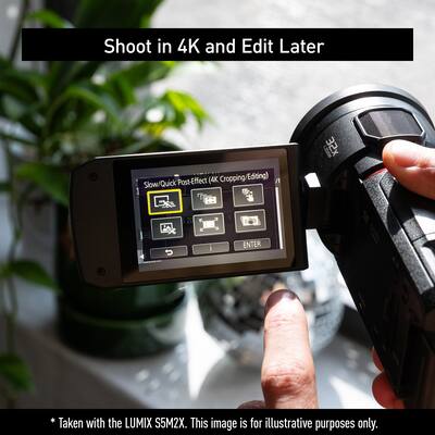 Panasonic 4K 24x Optical Zoom Digital Camcorder Black HC