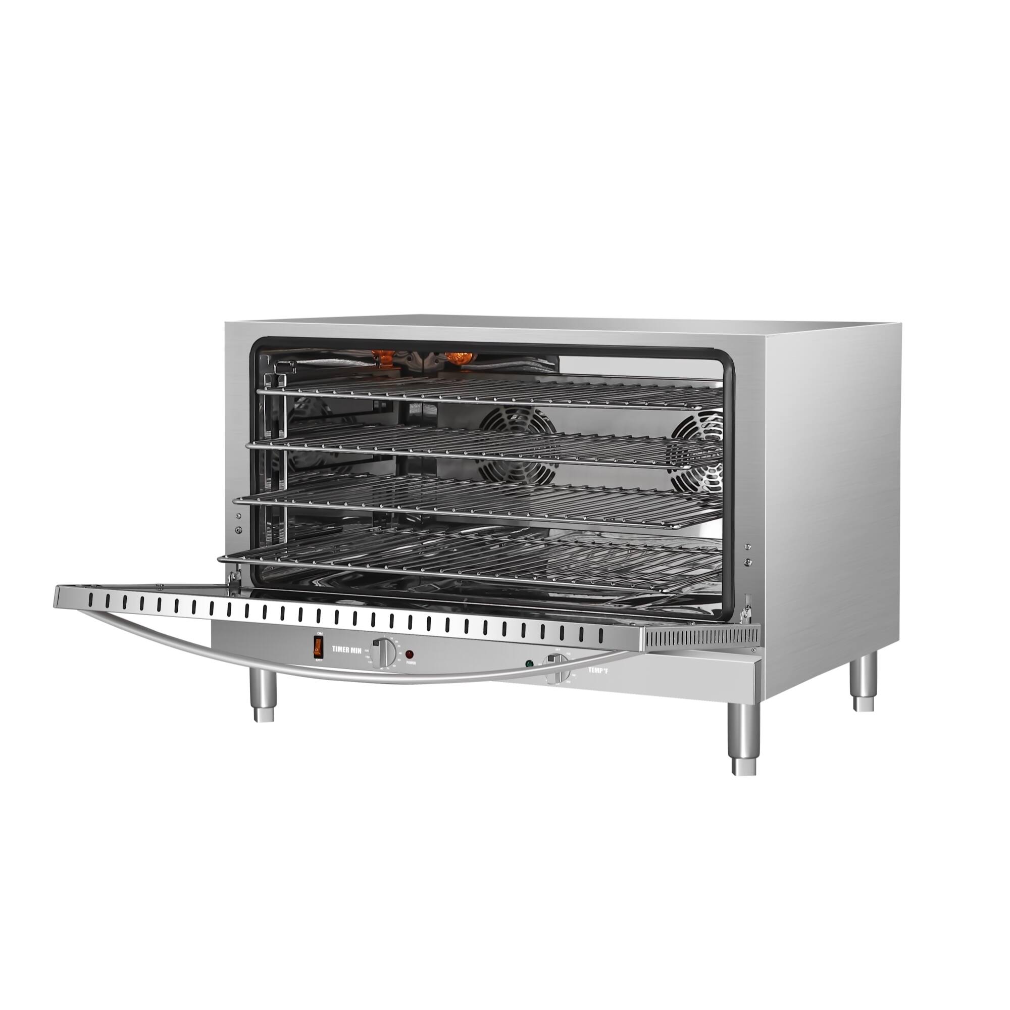 Alt View 6. Koolmore - Countertop Convection Oven, Holds Full Size Pans, 4 Racks and 3500W of Power, 240V in Stainless-Steel (KM-CTCO-44) - Stainless Steel.