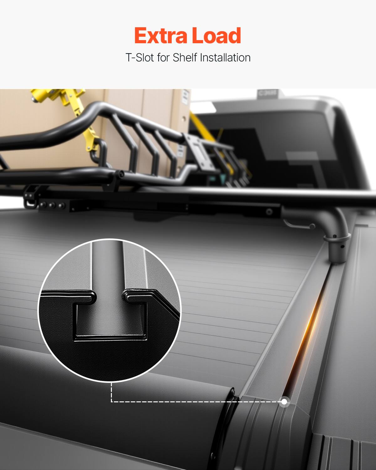 Extra Load  
T-Slot for Shelf Installation
