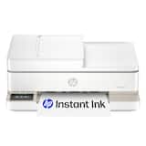 HP - Envy 6555e Wireless AI-Enabled All-in-One Inkjet Printer with 3 Months of Instant Ink - White